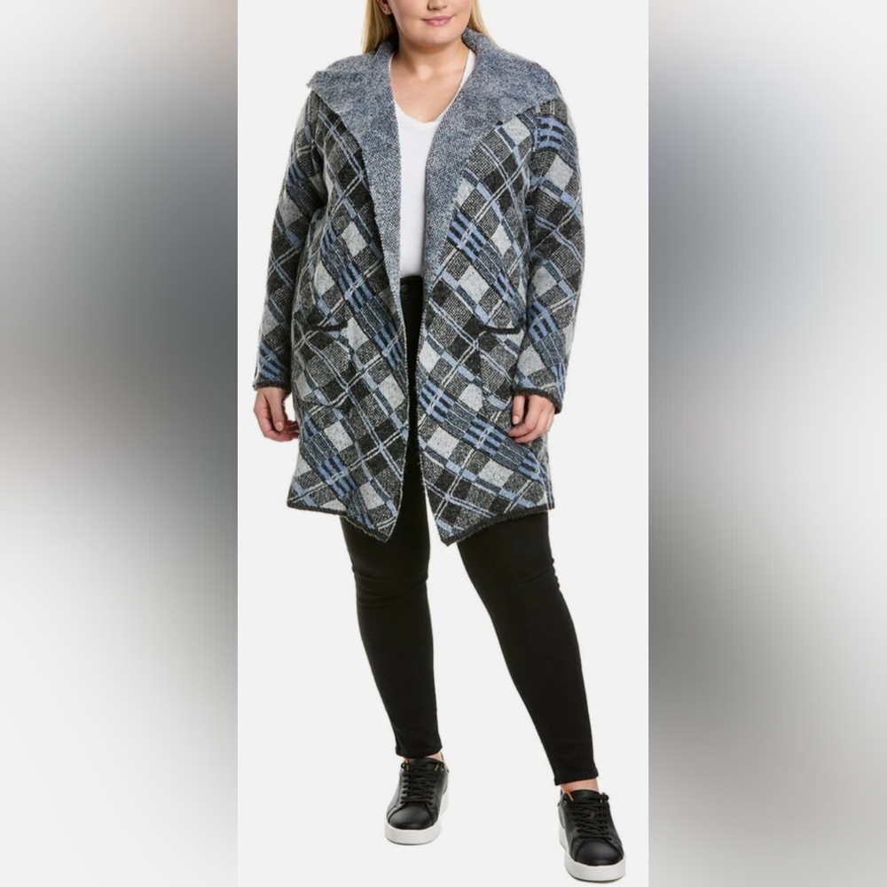 (‼️Clear-out Price‼️) Joseph A. Plus Draped Open Cardigan - NWT $98 retail